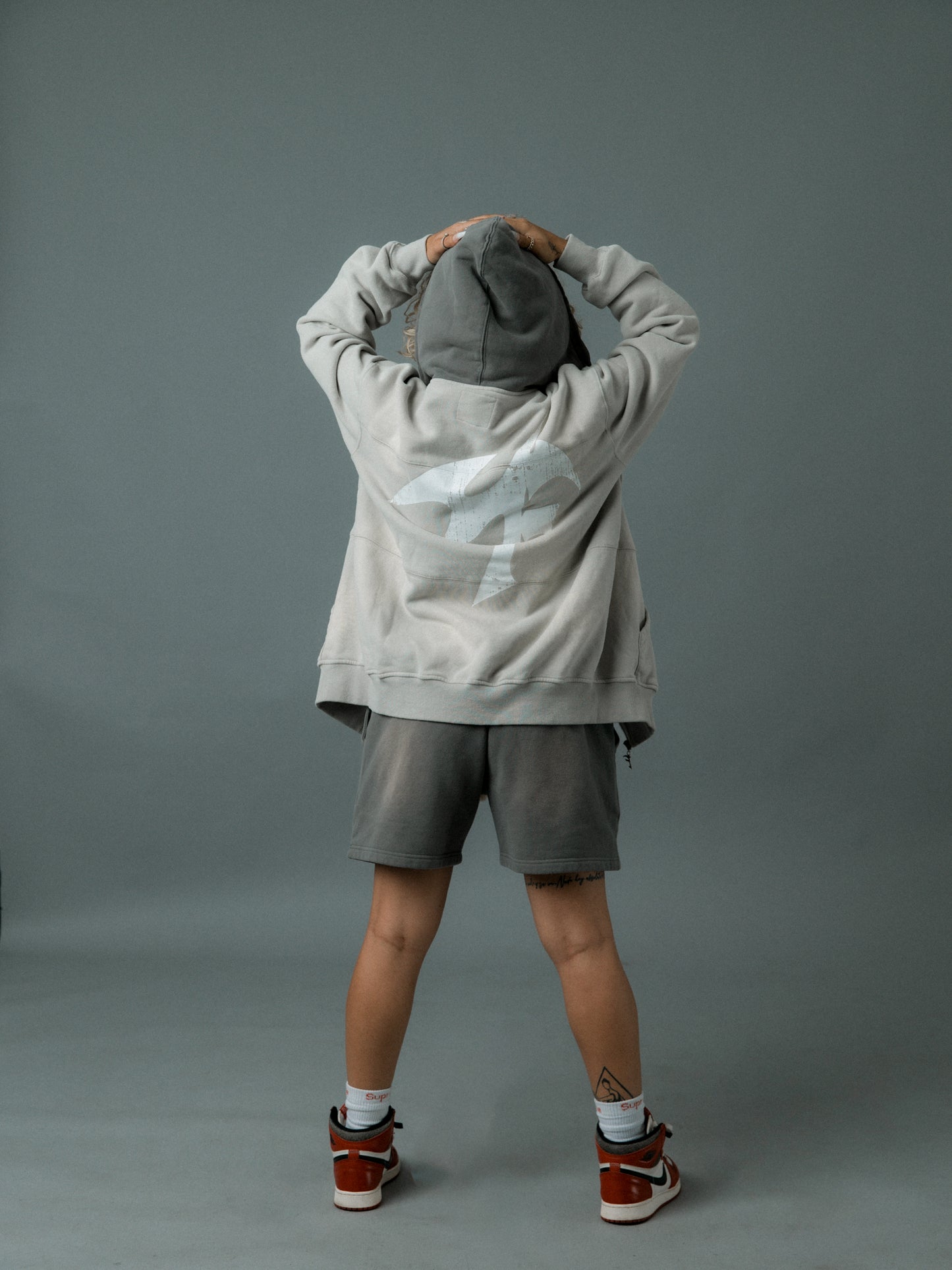 FEAR GRAPHIC two-toned washed jacket.